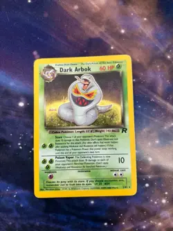 Dark Arbok 2/82 Team Rocket Holo Rare Pokemon Card MP/HP - Image 1
