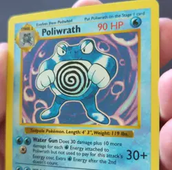 1999 Pokemon Vintage Card Lot - Zapdos/Ninetales/Poliwrath/Gyarados Holo - [MP] - Image 4