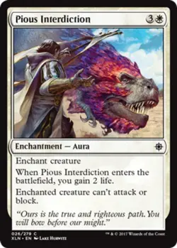1x Pious Interdiction - Foil MTG Ixalan NM Magic Foil - Image 1
