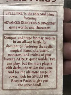 SpellFire Master the Magic Collectible Card Game 1994 TSR First Ed Deck D&D 55 - Image 2