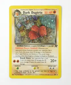 Dark Dugtrio Holo Foil 6/82 1999 Unlimited - Pokemon Trading Card Game - Image 1