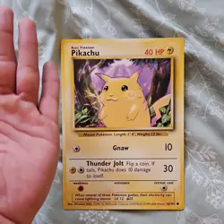 Pokemon Pikachu Jumbo Cards Promo 058/102 Basic 40 HP Oversized Regular English - Image 1