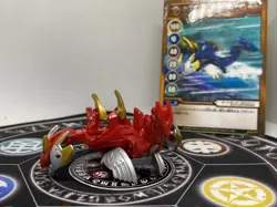 Bakugan BakuTech Aquos Saint Aquas Red & Gate Card MG Japan Import Rare - Image 1