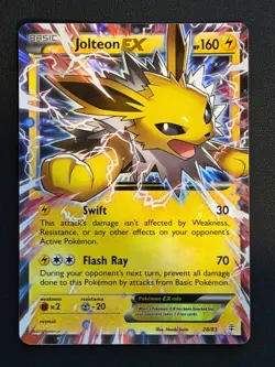 Jolteon EX 28/83 Generations Holo Pokemon Card NM FREE P&P - Image 1
