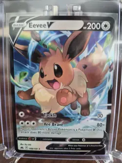 Pokemon Eevee V Ultra Rare Holo 108/159 Crown Zenith 200 HP Card - Image 1