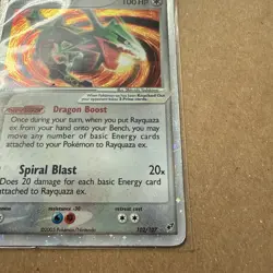 Rayquaza ex 102/107 Holo Ultra Rare EX Era Pokemon Card MP Vintage 🔥 - Image 5