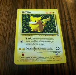 Pikachu #1 Pokemon Black Star Promo Card Pokemon League 1999 - Image 1