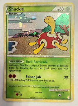 Shuckle 11/123 Reverse Holo HeartGold SoulSilver Pokemon Card NM - Image 1
