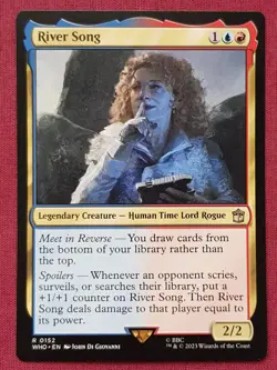 Magic The Gathering DOCTOR WHO RIVER SONG blue/red card MTG - Image 1