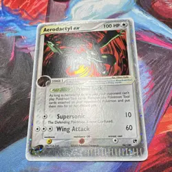 Pokemon Aerodactyl ex 94/100 EX Sandstorm Rare Holo Card 100 HP 2003 - Image 4