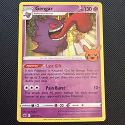 Gengar 057/198 Rare Holo Card Trick or Trade BOOster Pokemon TCG NM - Image 1