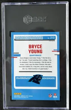 2023 Panini Donruss Optic Rated Rookie Bryce Young #213 Holo Prizm (RC) SGC 10 - Image 2