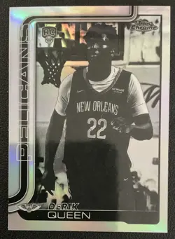 2025-26 Topps Chrome Derik Queen RC Rookie Card All Refractor XFractor Lot 12 - Image 3