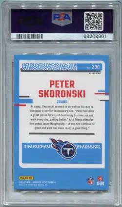 PETER SKORONSKI 2023 DONRUSS OPTIC HOLO RC 296 PSA 9 - Image 2