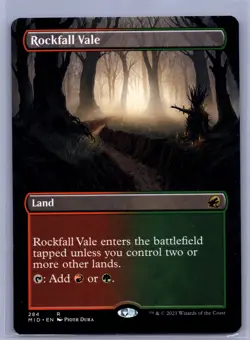 Rockfall Vale (Borderless) R Innistrad: Midnight Hunt 284 NM - MTG - Image 1