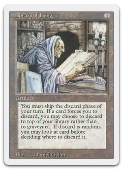 Library of Leng (NM) Revised Edition 3ED Magic MTG - Image 1