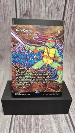 LEO'S KATANA / SWORD OF SINEW AND STEEL mtg TMNT Mythic PZA-018 - Image 1