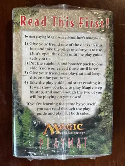 1997 Magic The Gathering Portal 2 Decks Booster Pack Playmat Sealed - Image 2