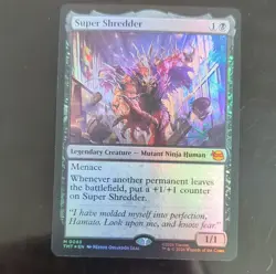 MTG Super Shredder Legendary Creature TMNT Foil #0083 Black Magic: The Gathering - Image 1