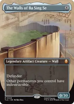 MTG Avatar: The Last Airbender - The Walls of Ba Sing Se FOIL Borderless (0329) - Image 1