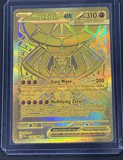 Mega Zygarde ex 124/088 Gold Mega Hyper Rare- Perfect Order-Pokemon TCG - Image 3