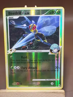 MP Pokemon TCG Beedrill G Arceus Holo Card 53/99 2009 Reverse Holo - Image 1