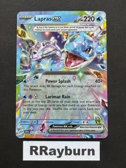 Pokemon Lapras ex 032/142 Sv07: Stellar Crown Double Rare Holo - Image 1