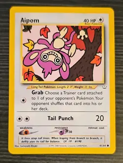 Pokemon Aipom 41/64 Neo Revelation English - Image 1