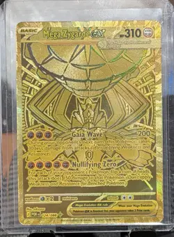 Pokemon Mega Zygarde ex Gold Hyper Rare 124/088 Perfect Order - Image 1