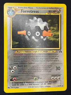 Pokemon Forretress (21) Rare Neo Discovery 21/75 NM - Image 1