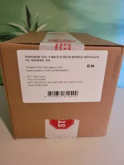 Pokemon TCG Rayquaza V vs Noivern V Battle Deck Case - Brand New SEALED - Image 1