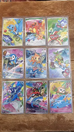 POKEMON First Partner 30th Anniversary Promo Pack Complete Set Rare - Image 1