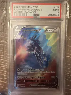 Origin Forme Dialga V #177 SWSH: Astrial Radiance Pokemon PSA 9 - Image 1