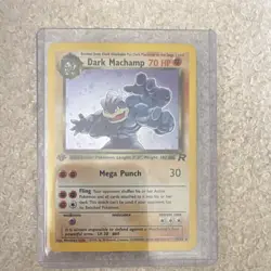 Pokemon Dark Machamp 10/82 Team Rocket 1st Edition Holo Rare 2000 HP 70 - Image 1