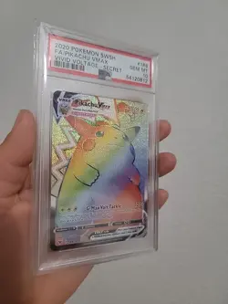 2020 Pokemon Vivid Voltage #188 Pikachu Vmax Secret Rare Holo PSA 10 Rainbow - Image 3