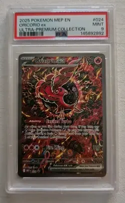 Pokemon 2025 Oricorio ex 024 Full Art Ultra-Premium Collection PSA 9 - Image 1