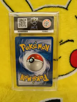 Pokemon Team Rocket Set 2000 Holo Dark Dugtrio 6/82 Ace Graded 8 NM-MT Swirl - Image 4
