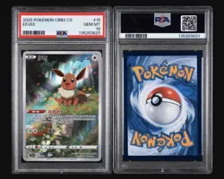 PSA 10 Pokemon TCG Chinese Horizon Gem Pack Vol2 Eevee CBB2C-01 15/15 - Image 1