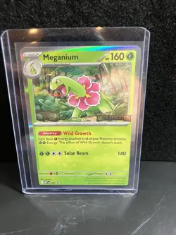 Meganium - MEP 001 Mega Evolutions Stamped Black Star Promo Pokemon TCG - Image 1
