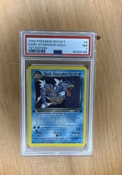 2000 Pokemon Dark Gyarados 8/82 Team Rocket Holo PSA 10 - Image 1