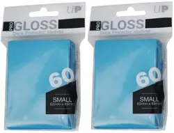 120 Ultra Pro Gloss Light Blue Deck Protector Small Game Card Sleeves Yugioh tcg - Image 1
