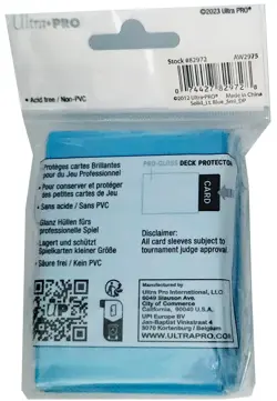 120 Ultra Pro Gloss Light Blue Deck Protector Small Game Card Sleeves Yugioh tcg - Image 2
