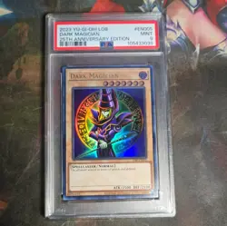 Yu-Gi-Oh! Dark Magician LOB-EN005 | PSA 9 | MINT - Image 1