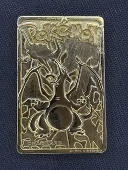 Pokemon Burger King Charizard #06 Trading Card 23K Gold-Plated 1999 - Image 1