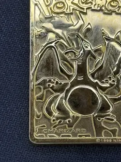 Pokemon Burger King Charizard #06 Trading Card 23K Gold-Plated 1999 - Image 5