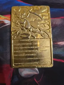 1999 Pokemon 23K Gold Plated Charizard Card #06 - Nintendo Burger King - Image 3