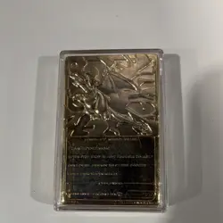 Nintendo Pokemon 23K Gold-Plated Charizard Card 1999 Burger King Pokeball Case - Image 3