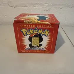 1999 Burger King Charizard Pokemon 23K Gold Plated Card Sealed Never Opened - Image 3