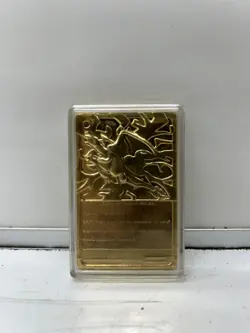 1999 Charizard Pokemon Trading Card 24K Gold Plated, Limited Edition Burger King - Image 1