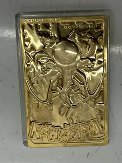 1999 Charizard Pokemon Trading Card 24K Gold Plated, Limited Edition Burger King - Image 2